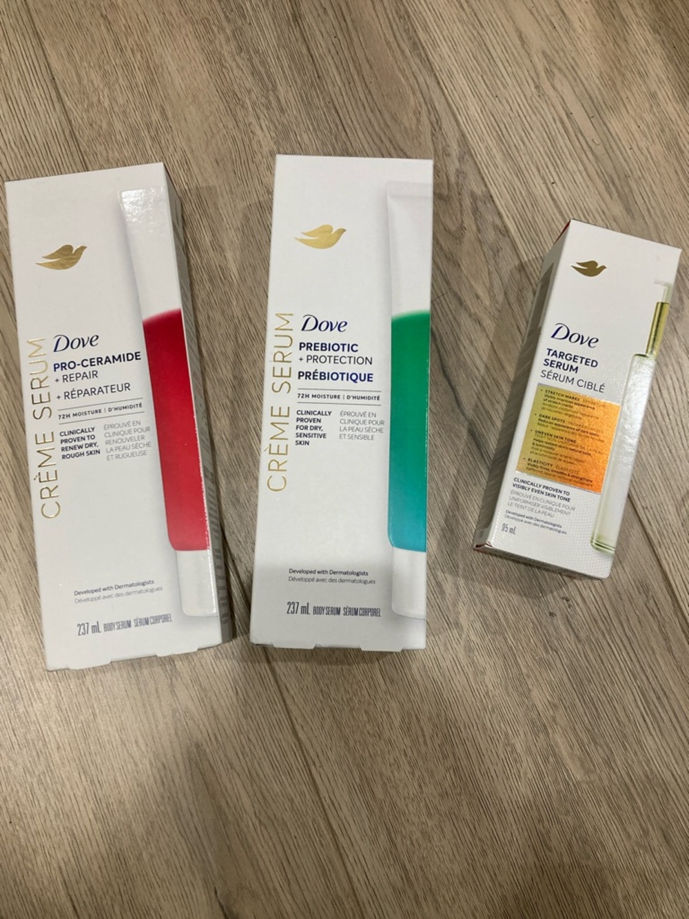 Dove Crème Serums and Targeted Serum Bundle BNIB